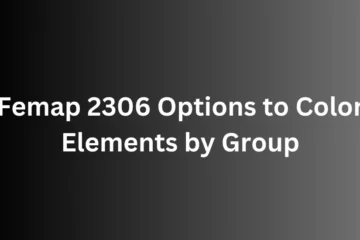 femap 2306 options to color elements by group