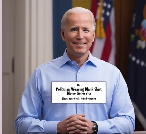 Politician Wearing Blank Shirt Meme Generator