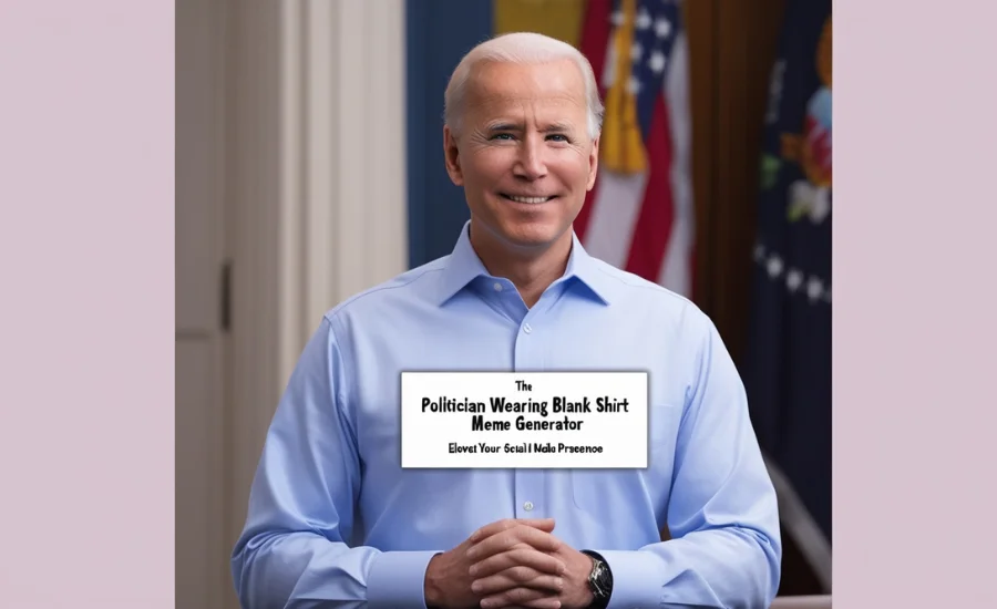 Politician Wearing Blank Shirt Meme Generator