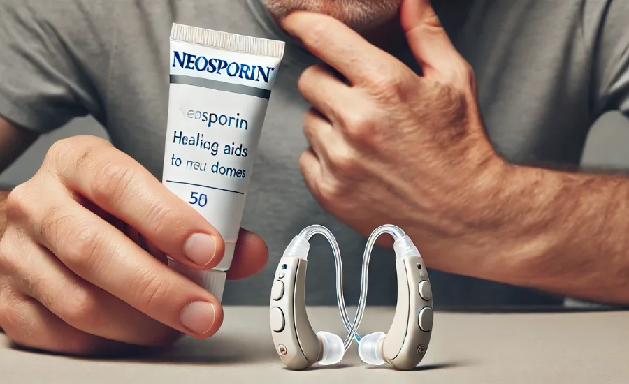 Can i use neosporin in my hearing aid domes