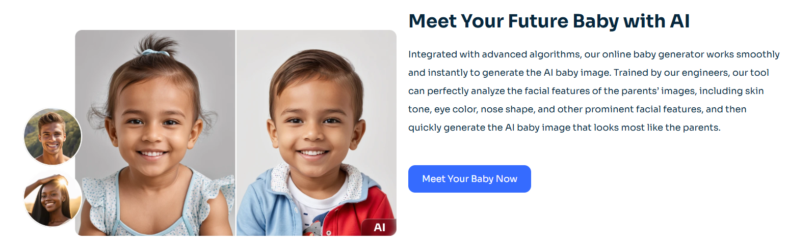 Discover the Best Baby Face Predictor: AI Ease’s Free Baby Generator