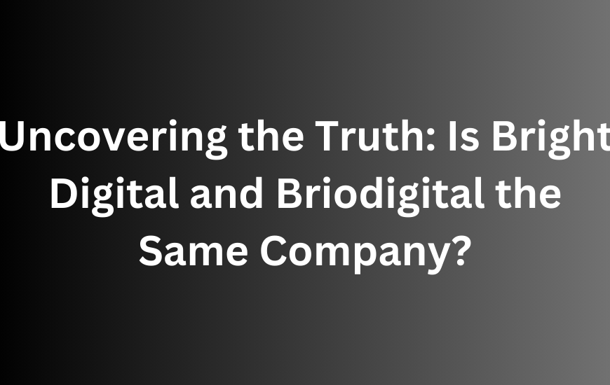 Uncovering the Truth: Is Bright Digital and Briodigital the Same Company?