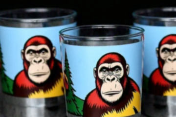 planet of the apes drinking glasses 1970s