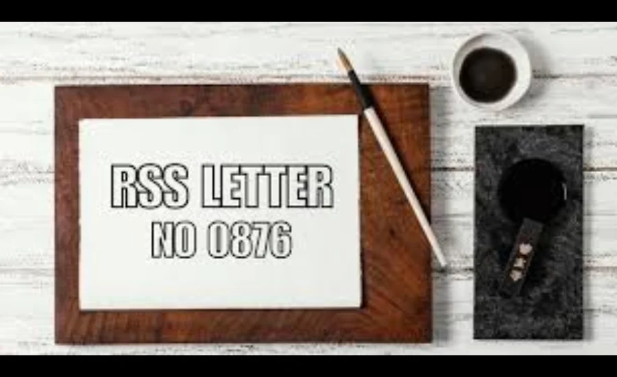 rss letter no 0876